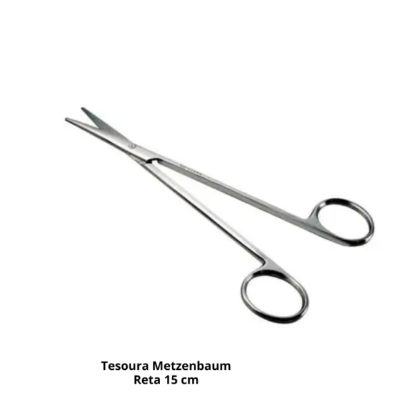 TESOURA METZEMBAUM RETA - 15CM