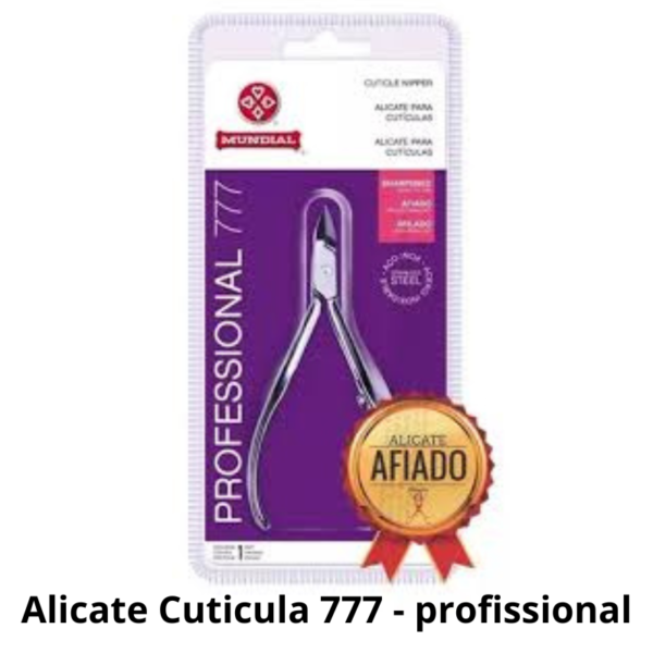 Alicate de Cutícula 777 Professional Aço Inox Mundial