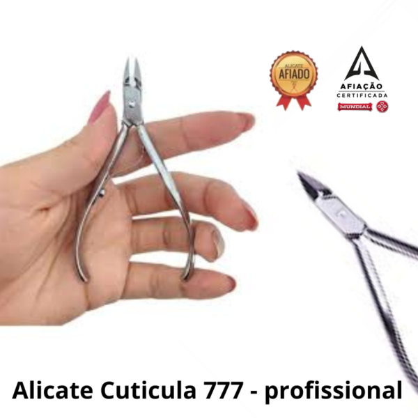 Alicate de Cutícula 777 Professional Aço Inox Mundial - Image 2
